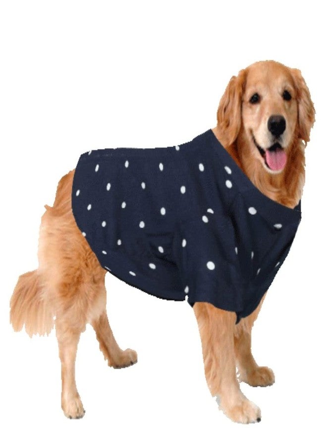 Sage Square Crazy Printed Dog Shirt, Trending Dog Shirt, Ultra Soft & Light Weight, Comfortable & Breathable Dog Apparel, Trendy Outfit (Large - 22 inch) (Polka Blue) - Image 1
